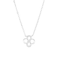 Collana Amen Donna Fortuna in Argento Zircone CLQUINBBZ